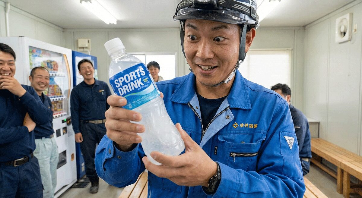 ペットボトル飲料が振るだけでアイススラリーになる瞬間