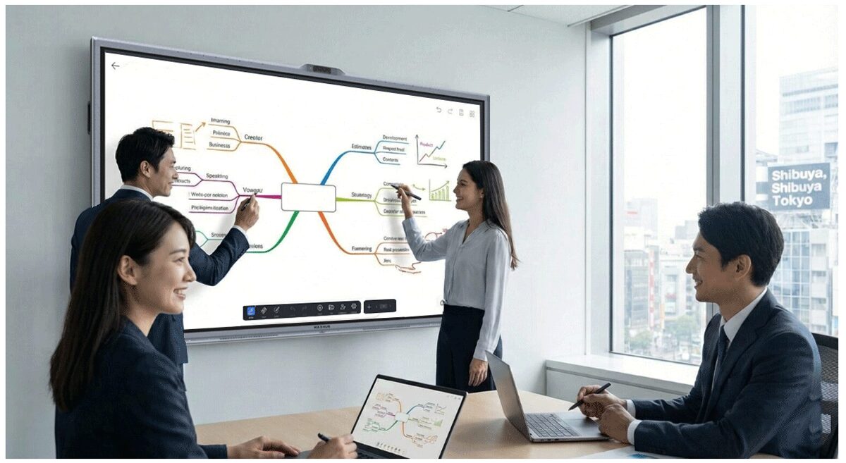 MAXHUB_3_Teams連携と「書ける」電子ホワイトボード機能