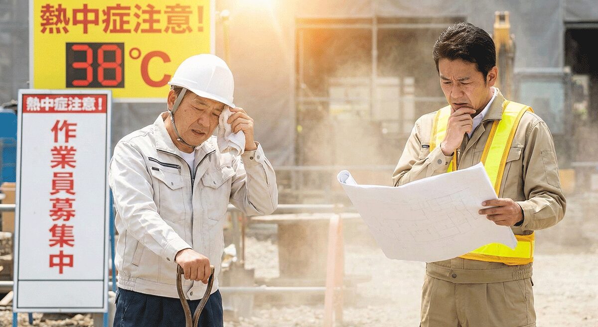 建設現場の人手不足と熱中症対策