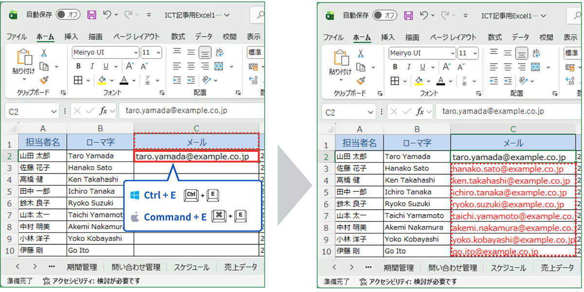メールアドレスの生成